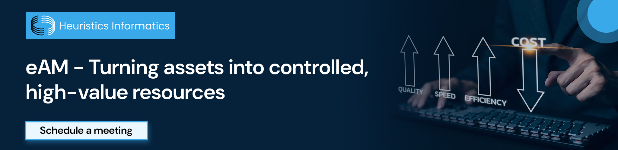 Enterprise asset management with eAM for optimized asset control and value.