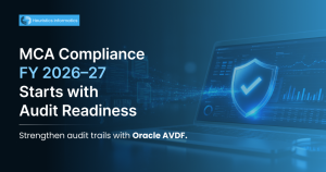 MCA Compliance FY 2026–27 audit readiness with Oracle AVDF for stronger audit trails